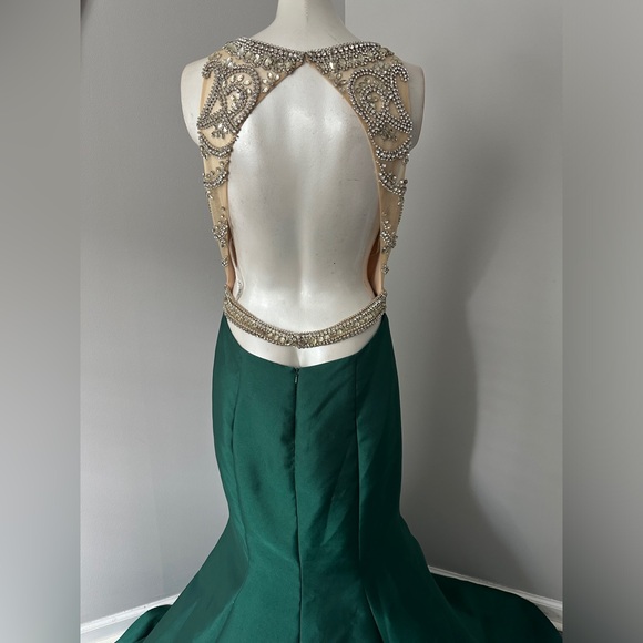 Brand new Jovani Emerald Ball Gown - Picture 7 of 10